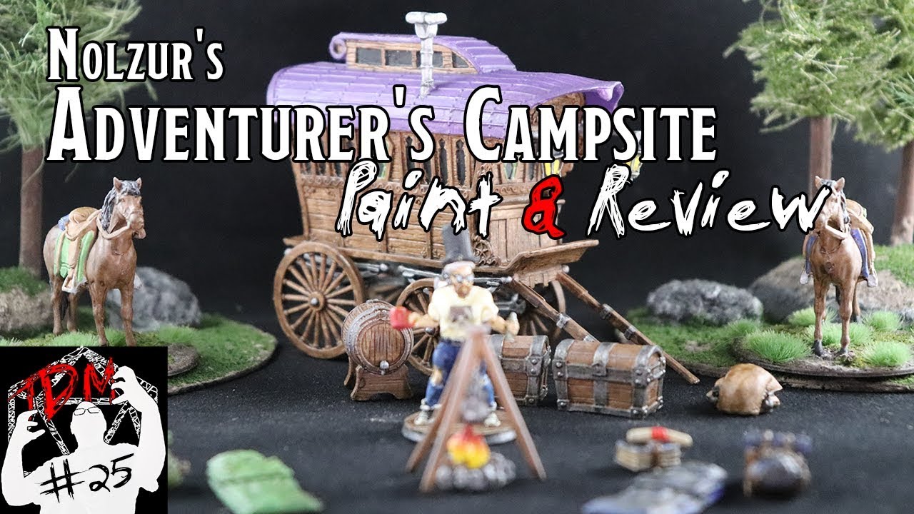 🏕 Nolzur's Marvelous Miniatures | Adventurer's Campsite | Paint & Review | (TheDungeonMattster #25)
