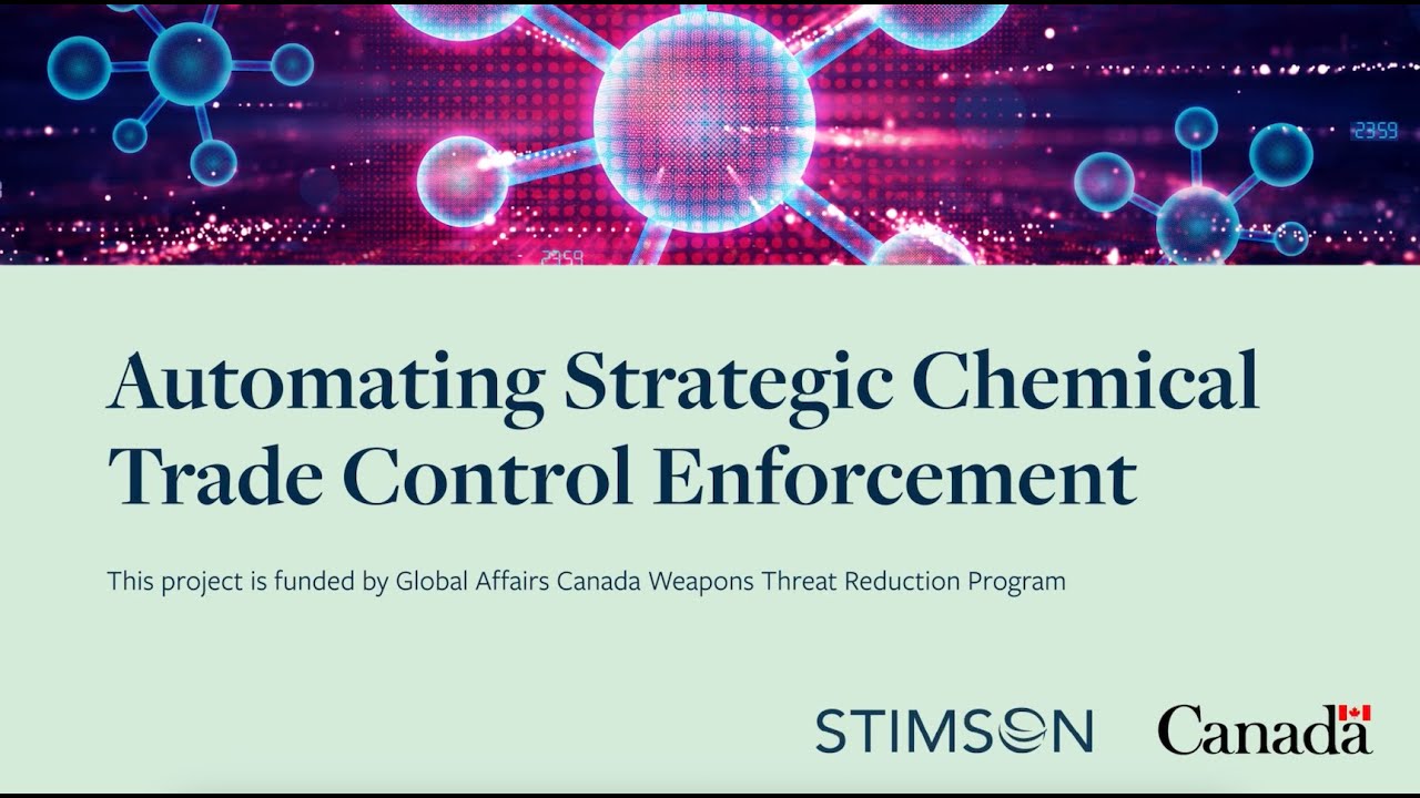 Automating Strategic Chemical Trade Control Enforcement