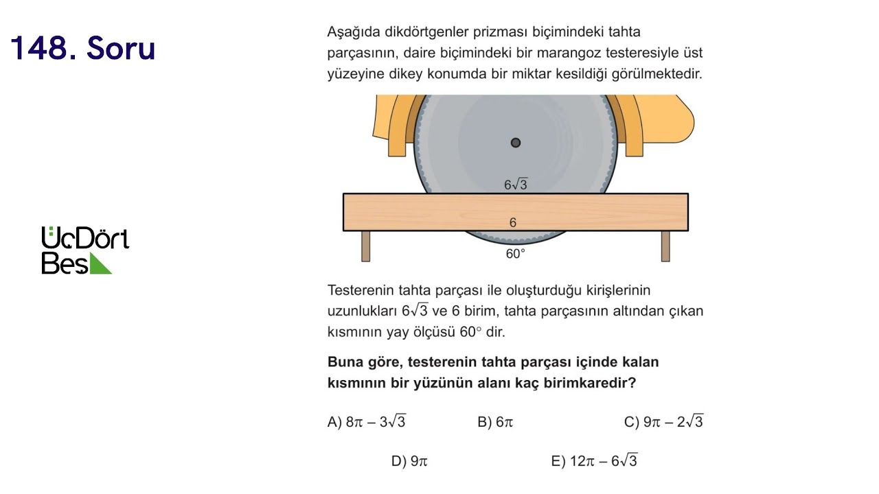 Günün Geometri Sorusu-148 (345 Yayınlarından) | YKS2026 