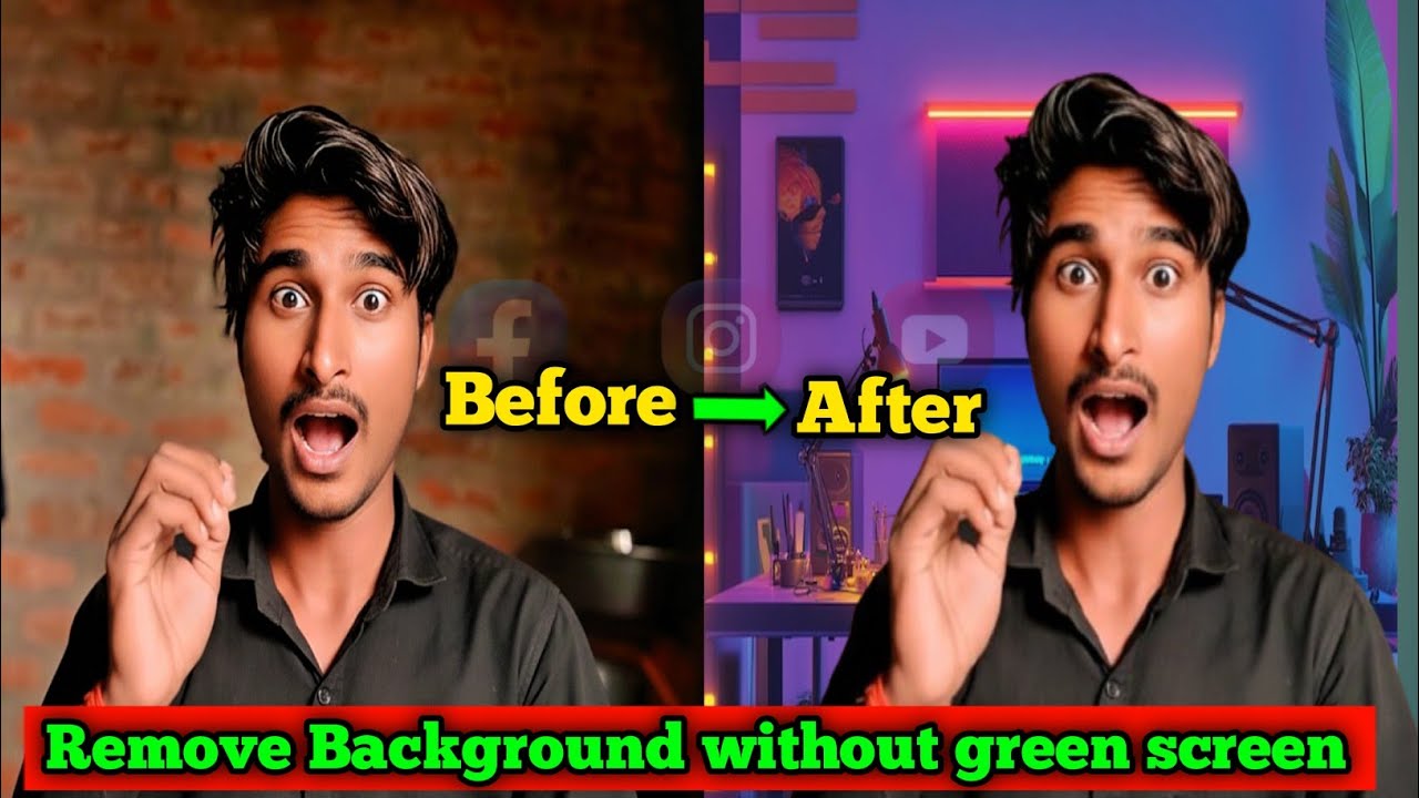 Background कैसे change करे बिना कोई greenscreen के ?? ||change background without greenscreen 