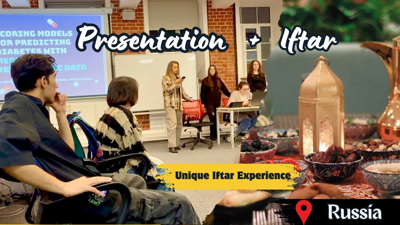 Iftar in Class During Presentation in Russia| International Students | Ramadan at HSE Moscow, Russia