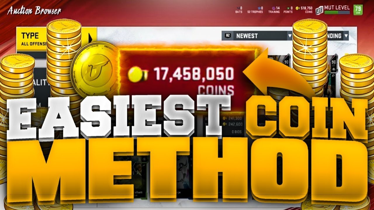 NEW EASIEST COIN MAKING METHOD IN MADDEN 20!! | BEST METHOD TO MAKE FAST COINS IN MADDEN 20!!