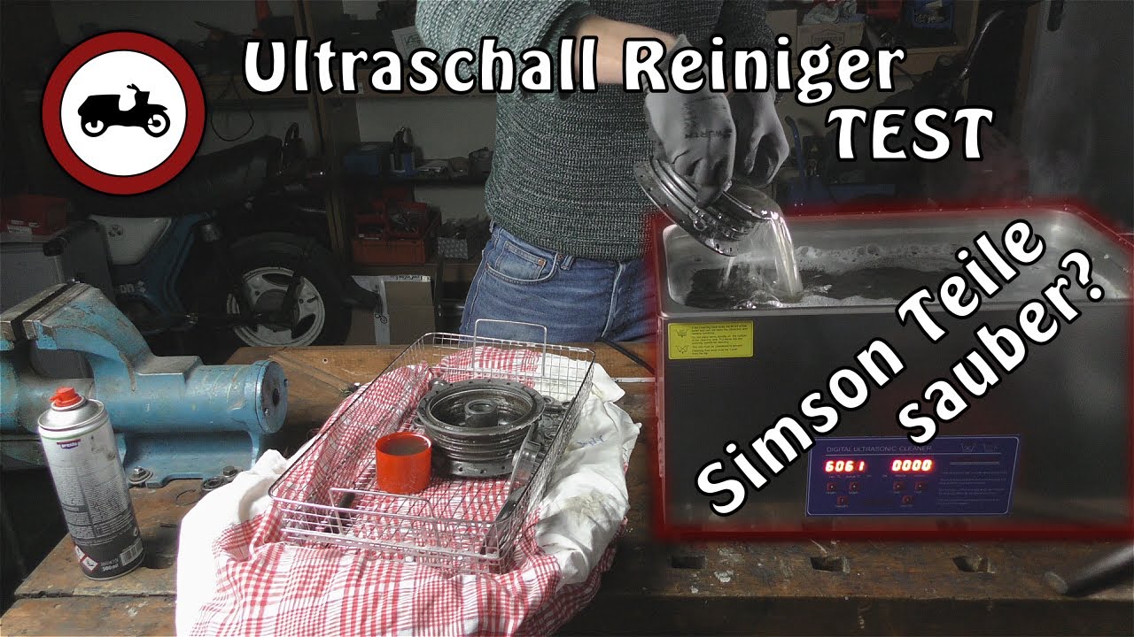 Ultraschall Reiniger für die Werkstatt - Werden Simson Teile sauber? - Test Rost, Öl, Fett