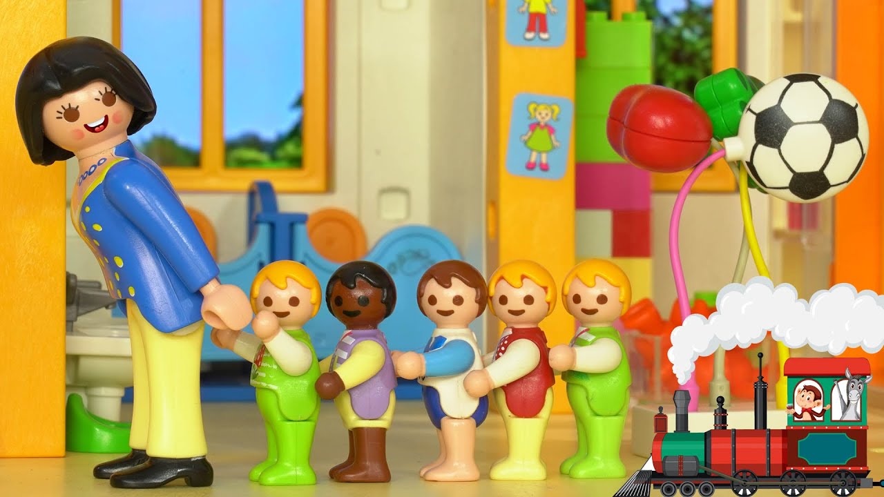 Playmobil po polsku Wesołe przygody bliźniak&oacute;w Klary i Kuby . Pierwszy dzień w żłobku Laury 🏫