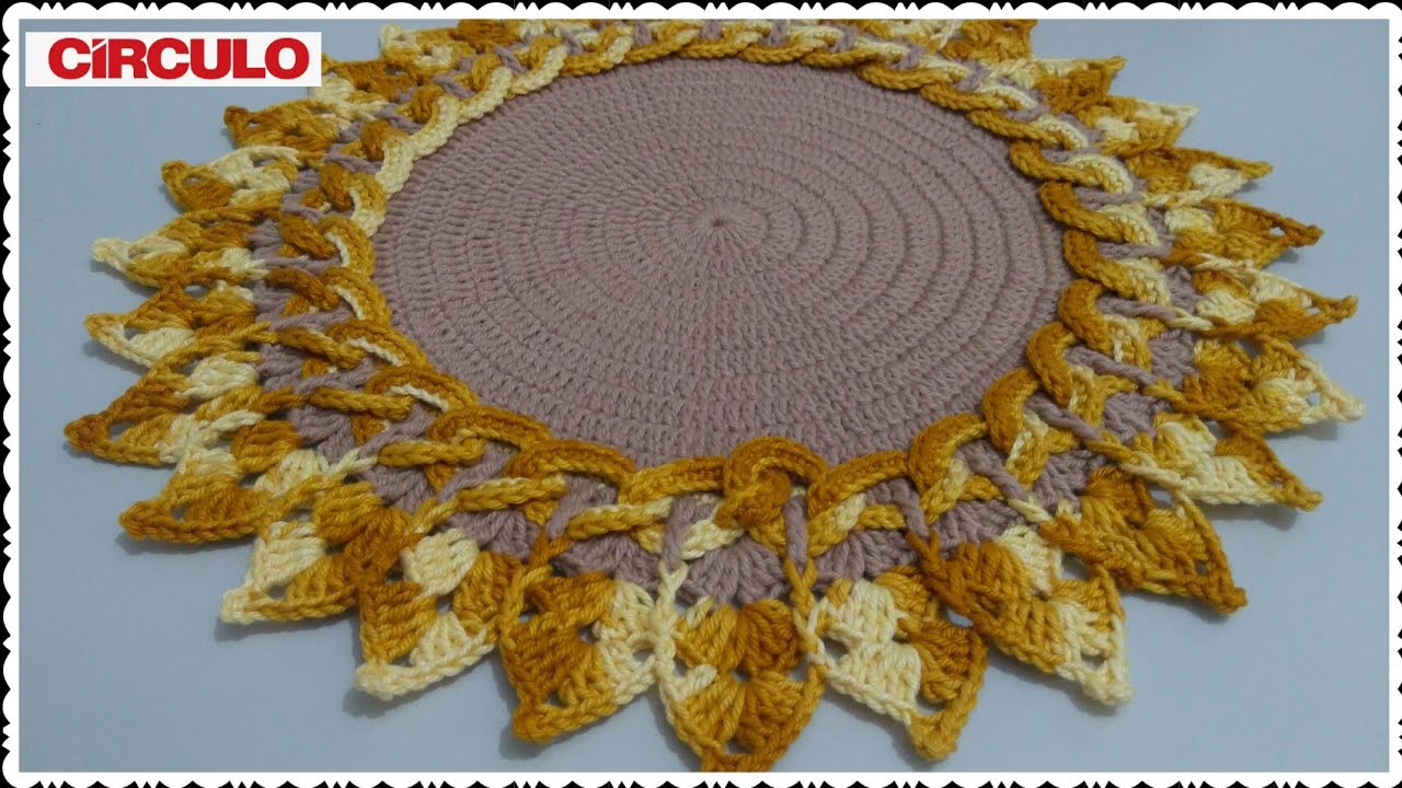 Sousplat com Elos em crochê com Maria José.