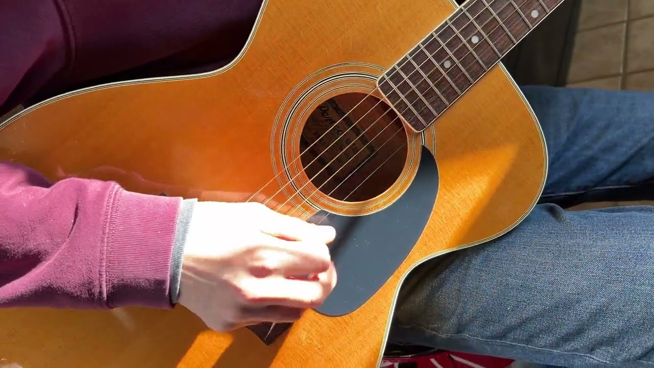 vintage 1970's Penco Model A8M 000 size sound demo D-Town Guitars