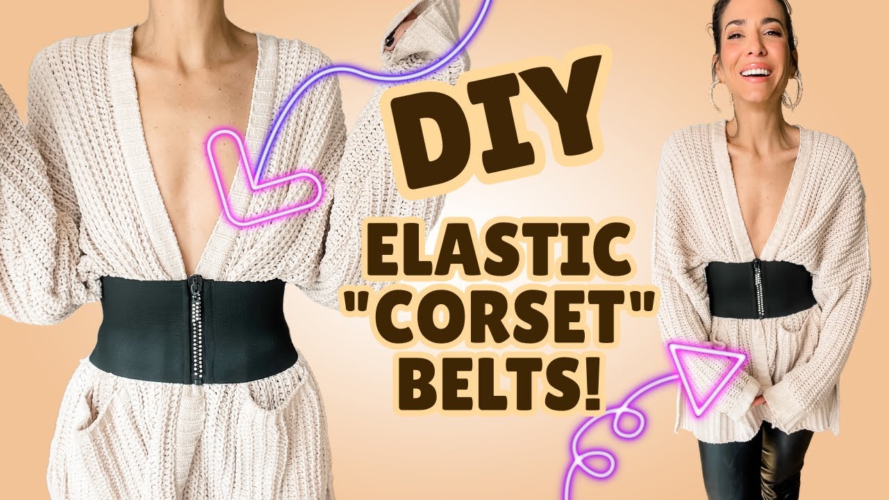 SUPER EASY Elastic Zipper Belts! | DIY w/ Orly Shani