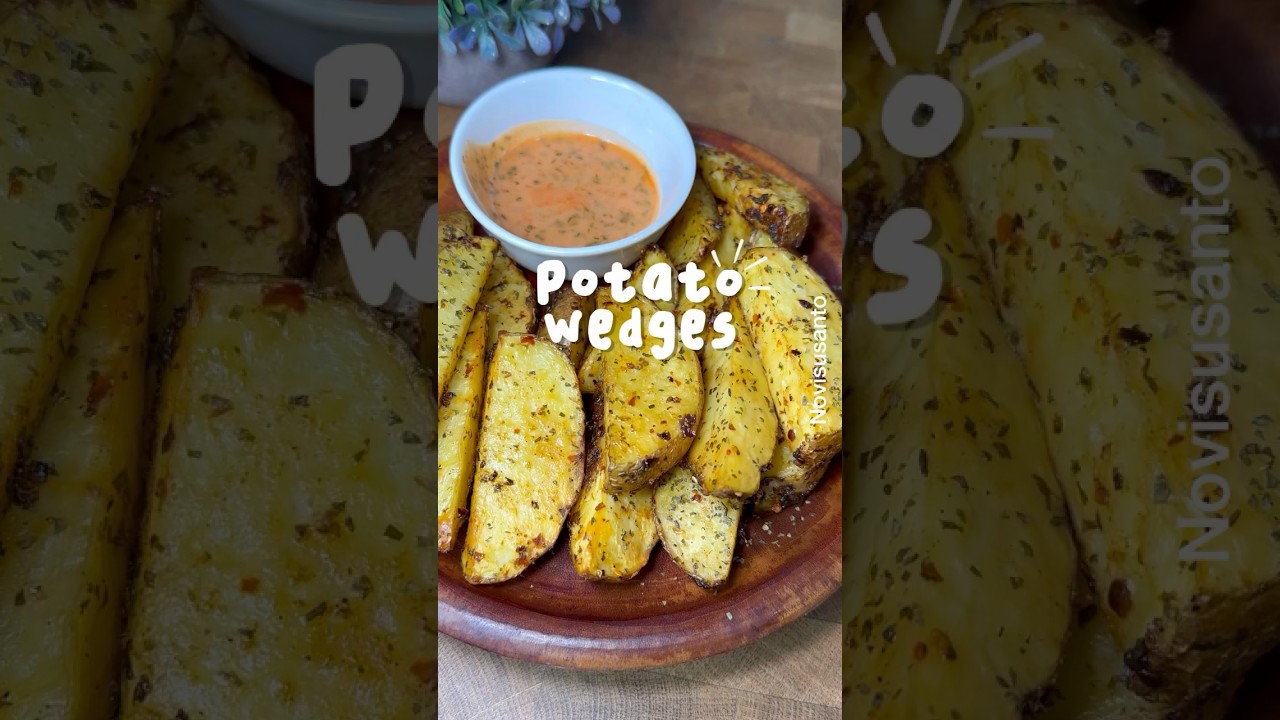 Potato Wedges! Daripada makan kentang goreng terus mending coba buat ini de