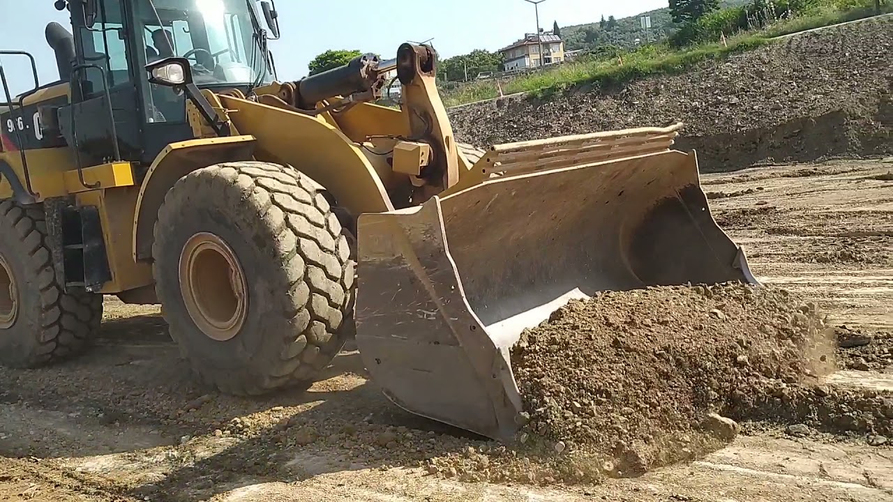 Cat 966l yol çalışması siyirma