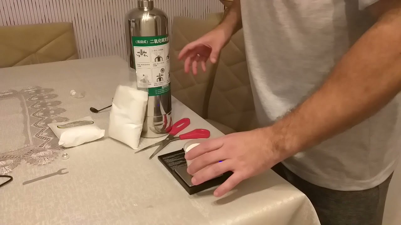 🔴 Aliexpress Баллон с CO2, использующий пищевую соду и лимонную кислоту