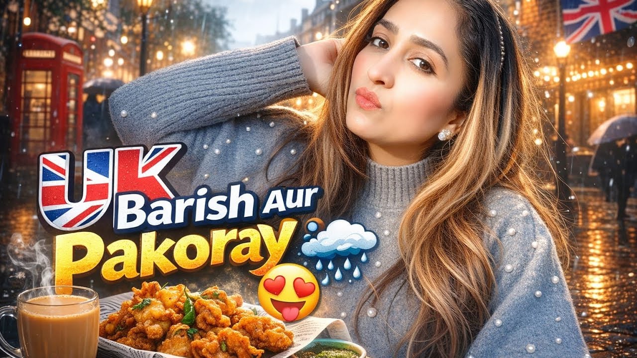 UK ki barish aur pakoray  🇬🇧🇵🇰