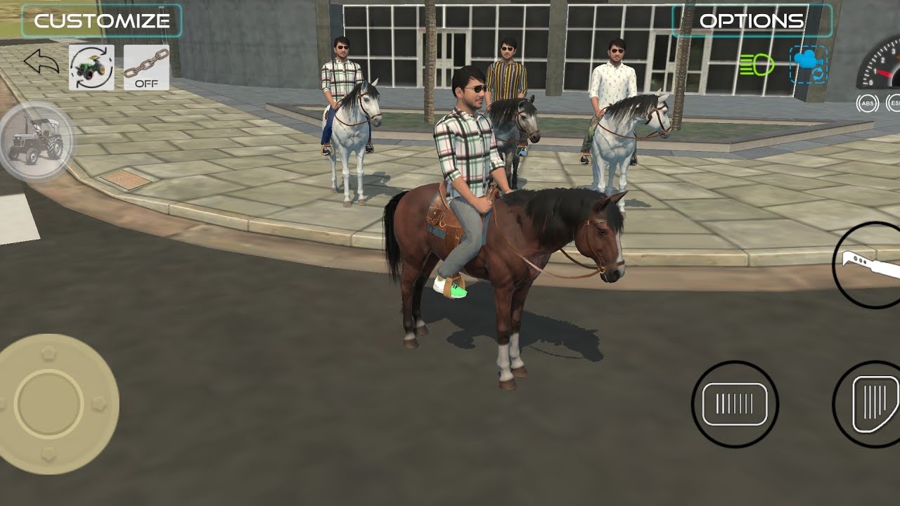 |horse riding four horse🐎 new fixture adds update |indian vechile simulator 3D vechile game 🎯 trend|