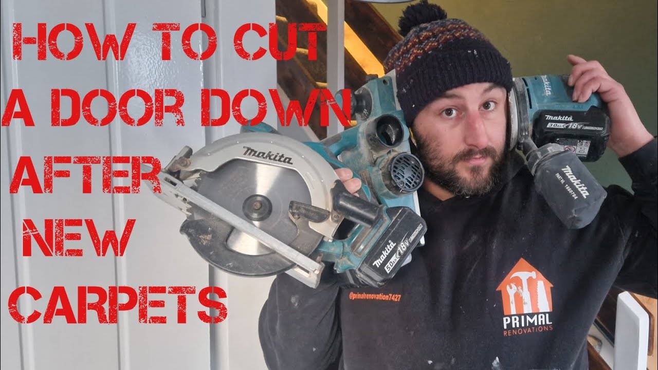 Как обрезать дверь по размеру после укладки новых ковров