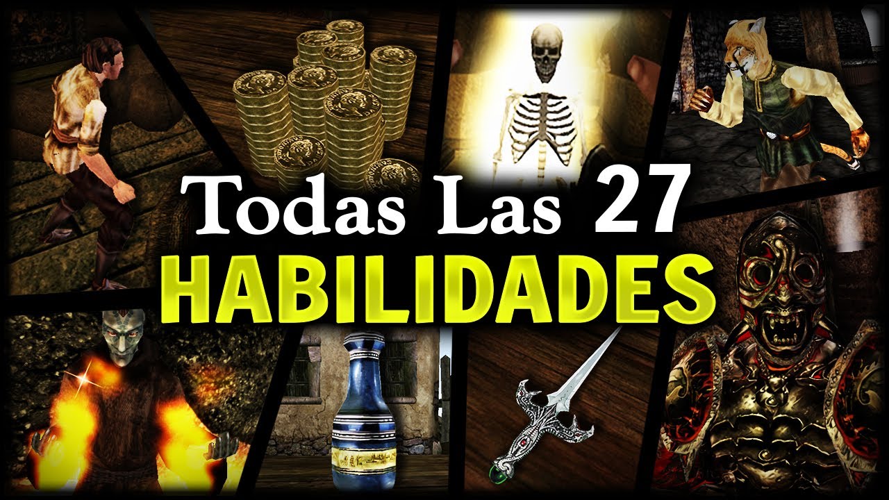 Las 27 HABILIDADES del TES 3 MORROWIND y la Función que CUMPLE CADA UNO │ [ 𝗚𝗨𝗜𝗔 ]