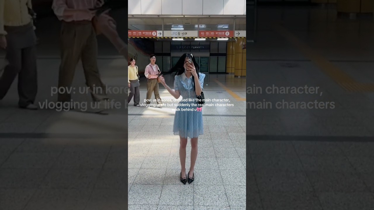 foreigner girl vs korean couple🎀 #koreanfashion #ootd