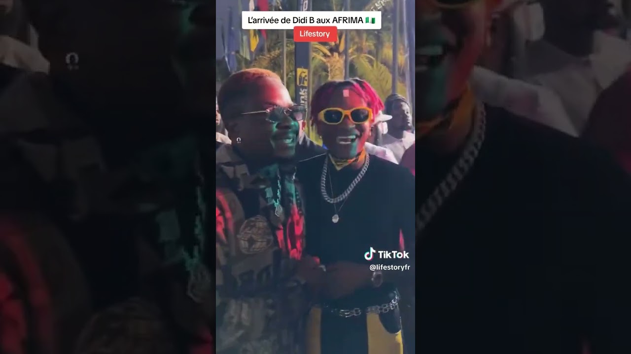 L'arrivée ce Didi b aux afrima 