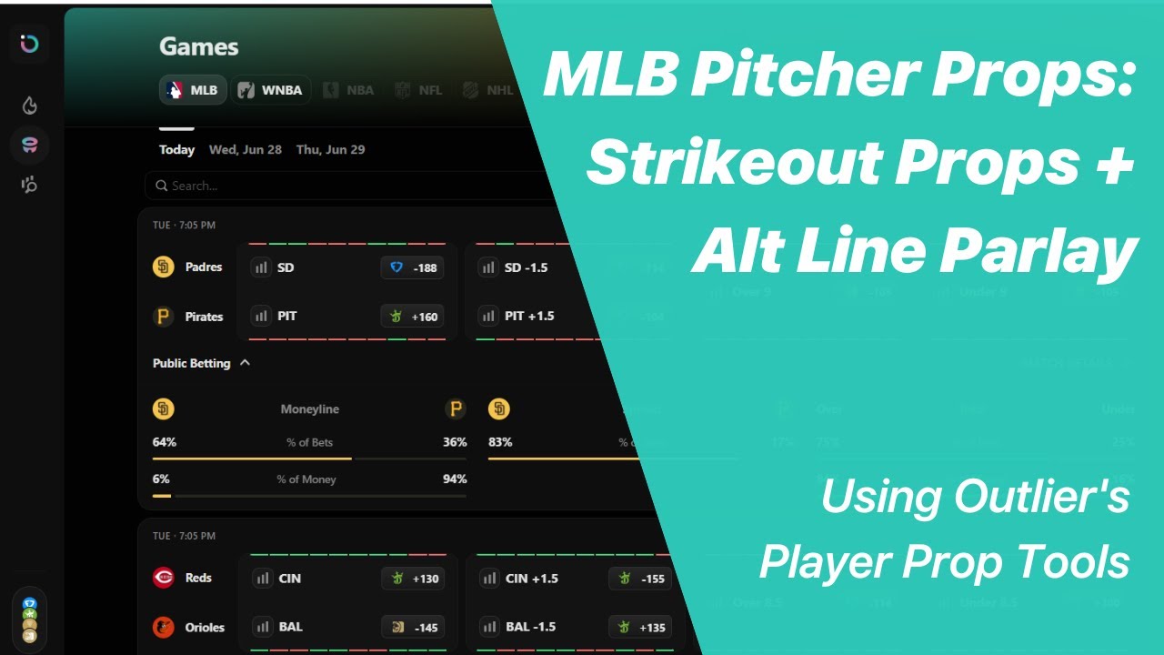 Ставки на питчеров MLB: ставки на количество страйкаутов + экспресс-ставка с альтернативным коэфф...