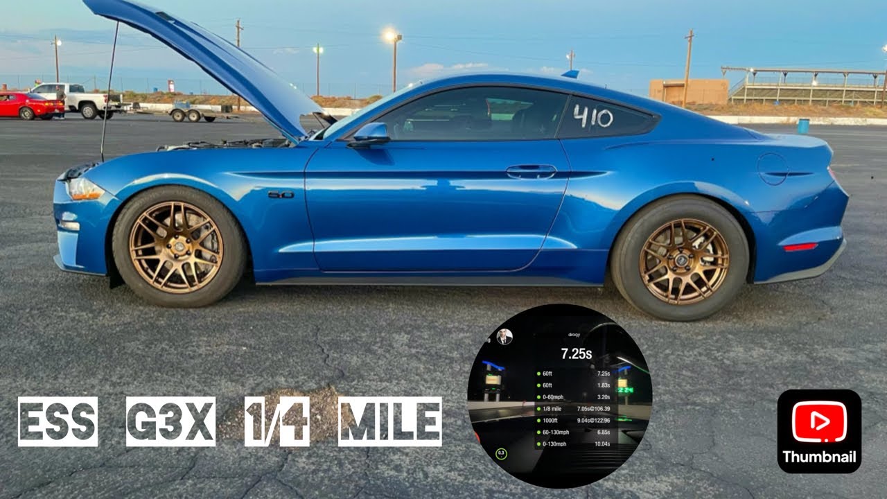 SUPERCHARGED 10R80 Mustang 1/4 mile pass! ESS G3X