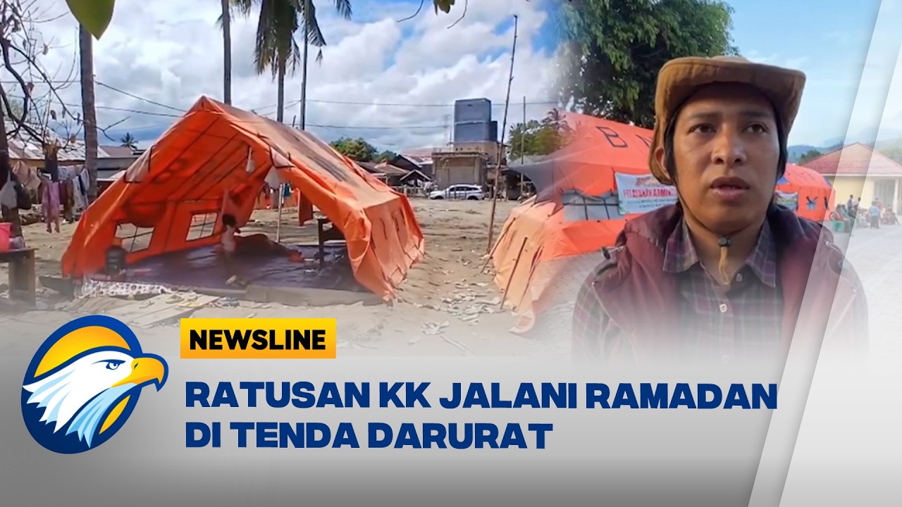 Ratusan KK Korban Banjir di Pidie Jaya Jalani Ramadan di Tenda Darurat - [Newsline]