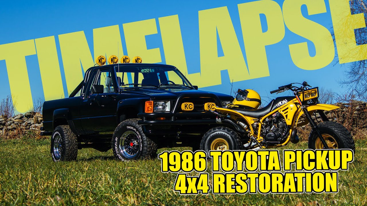 1986 Toyota Pickup SR5 4x4 Full Time-Lapse Restoration!