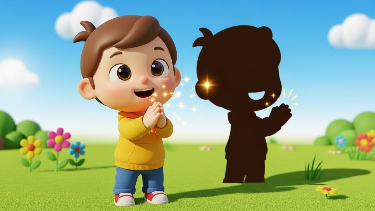 Shadow Friend Song 👤☀️ | Fun Nursery Rhymes for Kids | Learning with Shadows