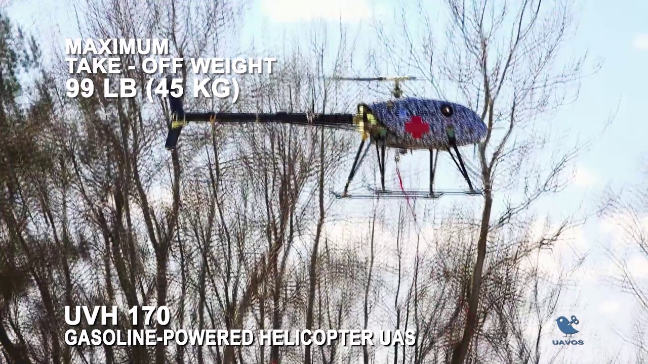 UVH 170 unmanned helicopter with MTOW up to 45 kg