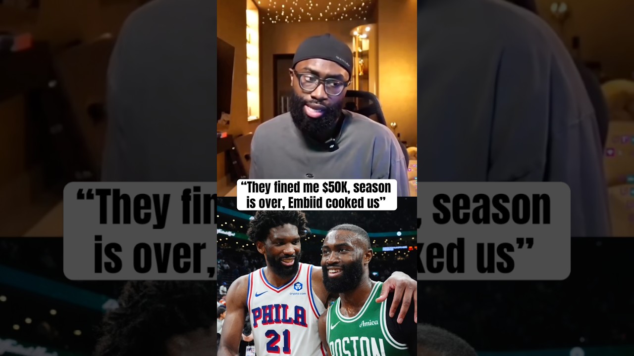 Jaylen Brown reacts to his fine for criticizing refs