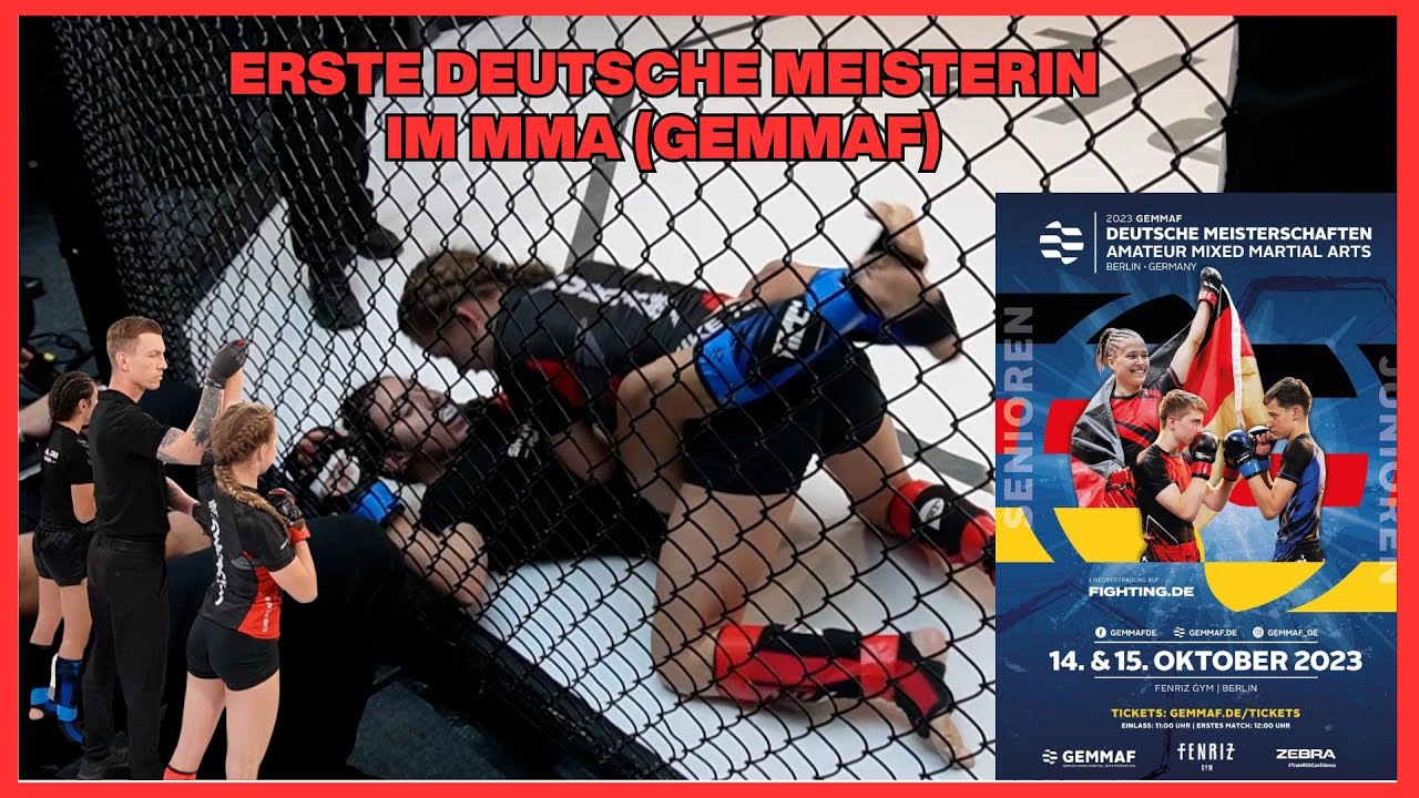 ERSTE DEUTSCHE MEISTERIN im MMA (GEMMAF) | Samira Kindermann #mma #sport