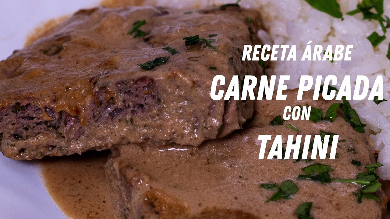 Receta ÁRABE: Carne picada con salsa de TAHINI 😋