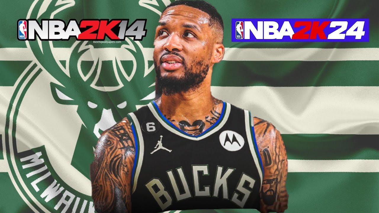 Damian Lillard to the Bucks! | NBA 2K14-2K24 modded Current-Gen (PC) Full Gameplay