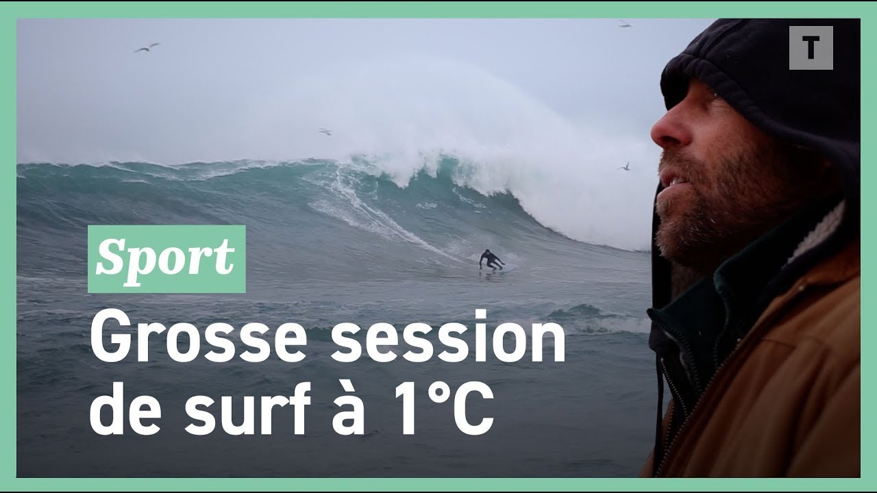En plein hiver, ces surfeurs bretons d&eacute;fient les vagues de La Torche
