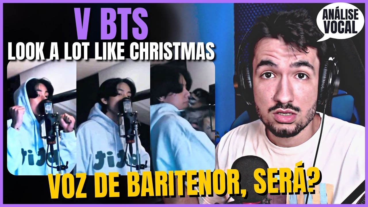 V DO BTS CANTA MÚSICA NATALINA E SURPREENDE NOS GRAVES!