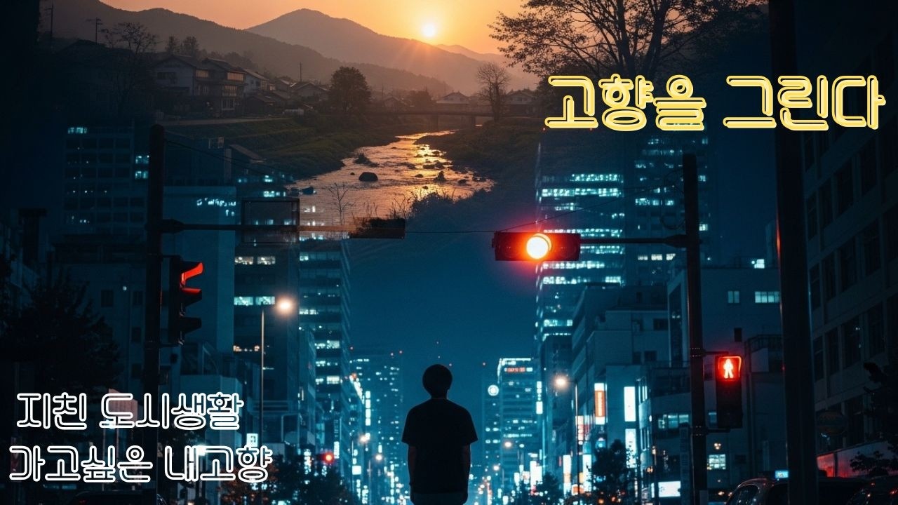 고향을 그린다 #바쁜 도시생활에 지친 마음의 안식처 고향