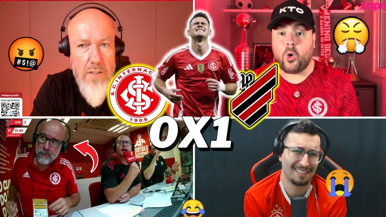REAÇÕES DOS COLORADOS REVOLTADOS COM DERROTA - INTERNACIONAL 0X1 ATLÉTICO-PR BRASILEIRÃO 2026