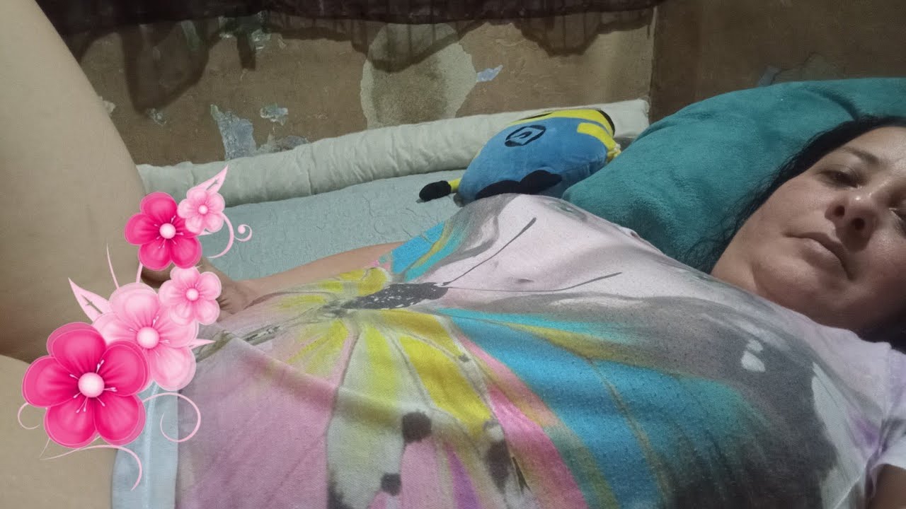 Relaxing morning exercise in bed