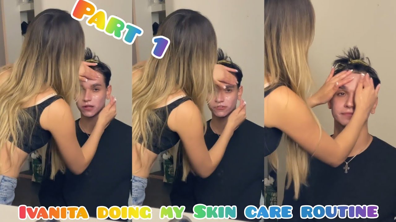 Lucas and Ivanita  | MY GIRLFRIEND DOING MY SKIN CARE ROUTINE PART ONE!!!