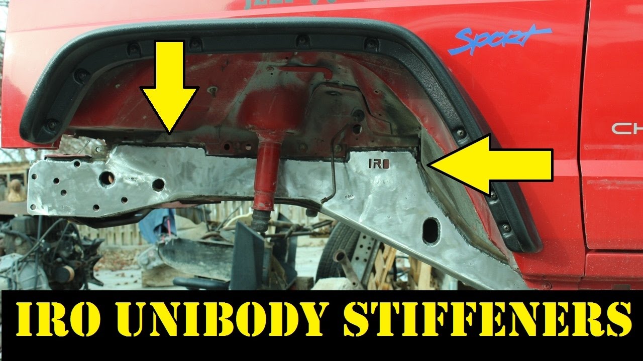 Installing IRO's Front Cherokee Unibody Stiffeners on Project Overlander
