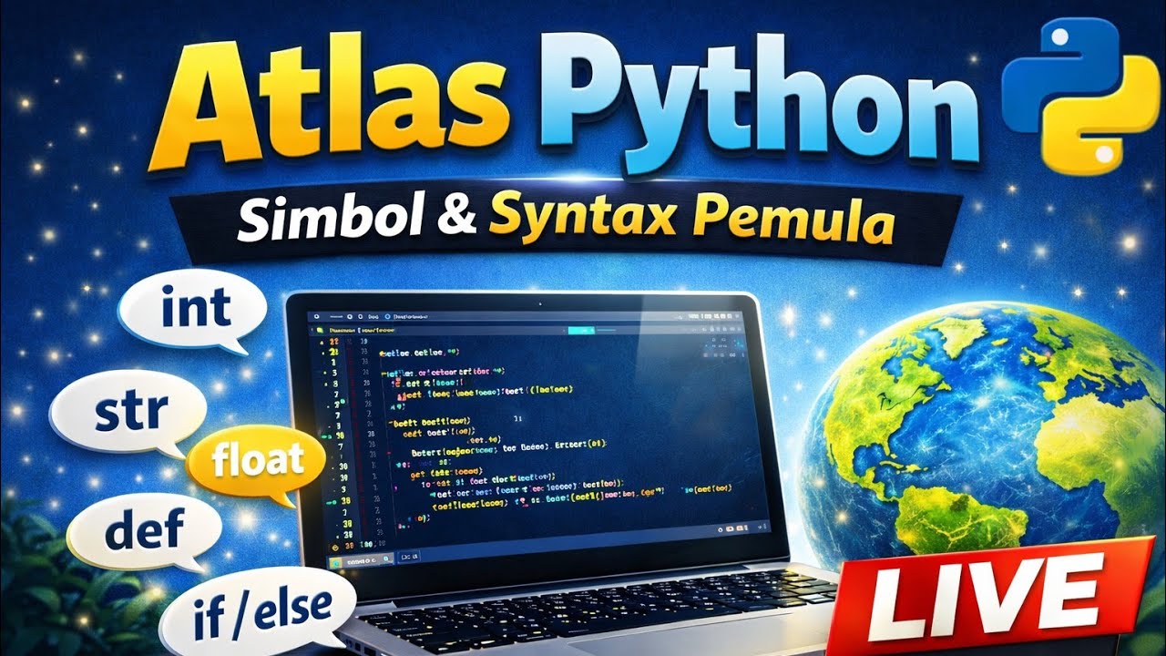 Atlas Python: Peta Simbol & Syntax Pemula!