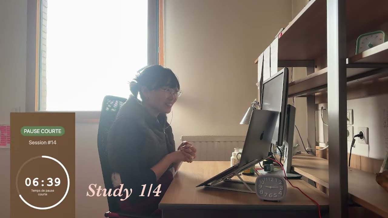 study with me🌸 Pomodoro 80 min-10min - 6 hour | no music