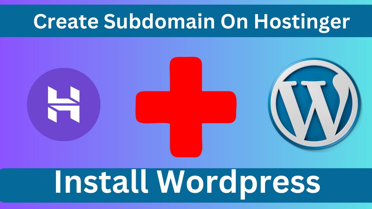 How To Create Subdomain And Install WordPress in Hostinger | The Tecnic
