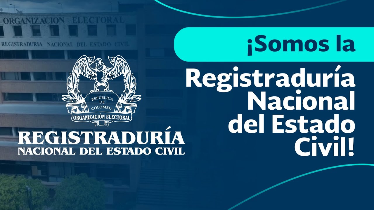 &iexcl;Somos la Registradur&iacute;a Nacional del Estado Civil!