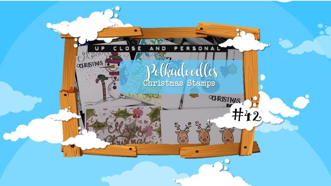 Up Close & Personal #42 - Polkadoodles Ho Ho Holly and Jingle Bell Joy Stamps :D