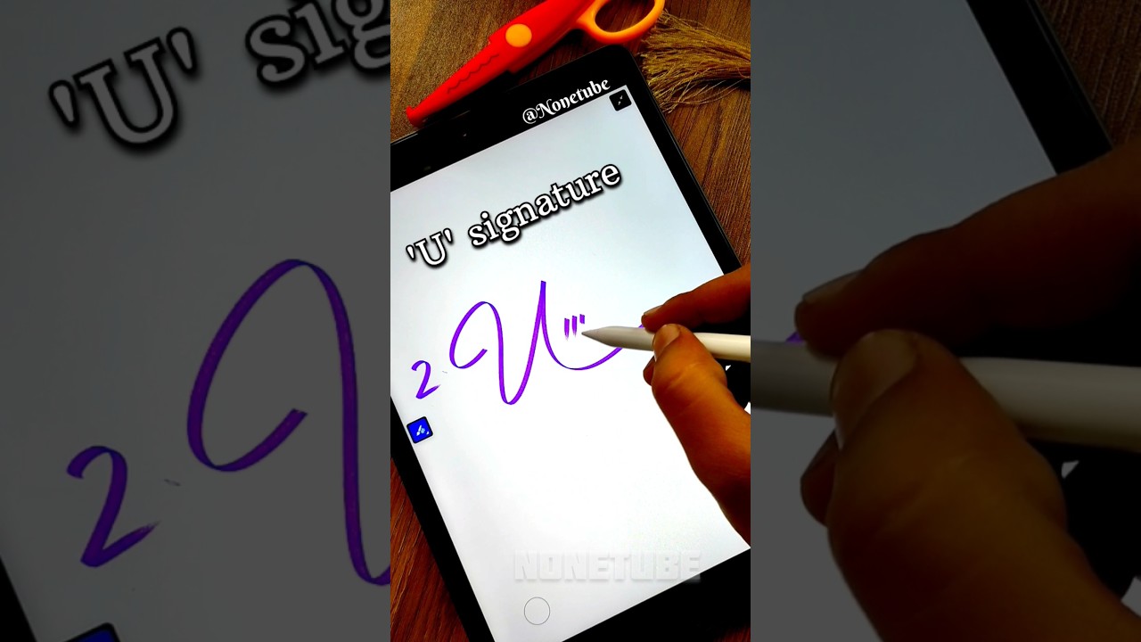 How to sign the letter U? 😍