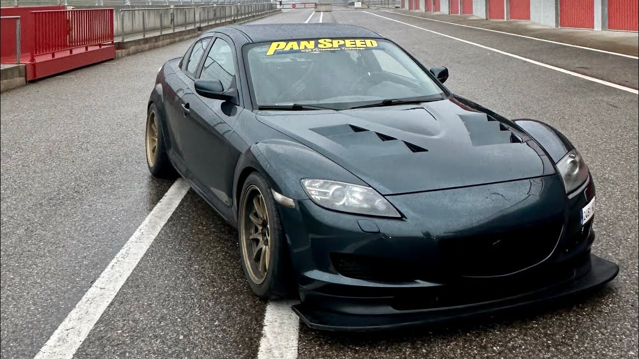 MAZDA RX8 13B FULL BRIDGEPORT | 2:02.95 RAIN CONDITIONS | ALCARRAS CIRCUIT TRACKDAY