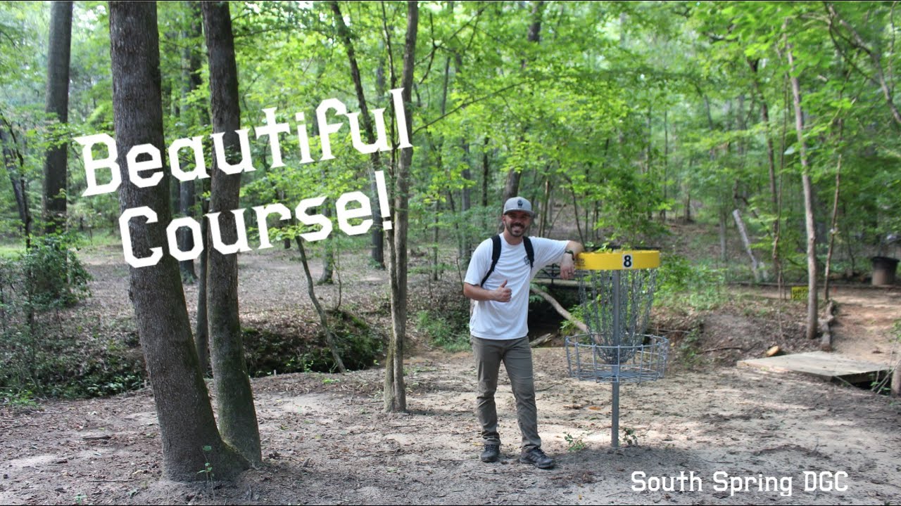 Playing a BEAUTIFUL course and getting RAINED on! | South Spring DGC | Disc Golf