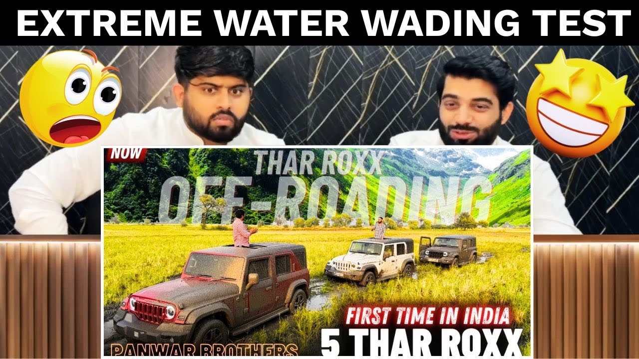 Pakistani Reaction on Mahindra Thar Roxx Extreme Water Test | Offroading Madness | HumTeen Reacts 😱