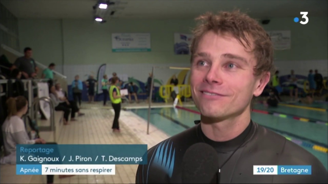 Coupe de France apnée Saint Malo 01-2020 - Interview France 3 région Bretagne
