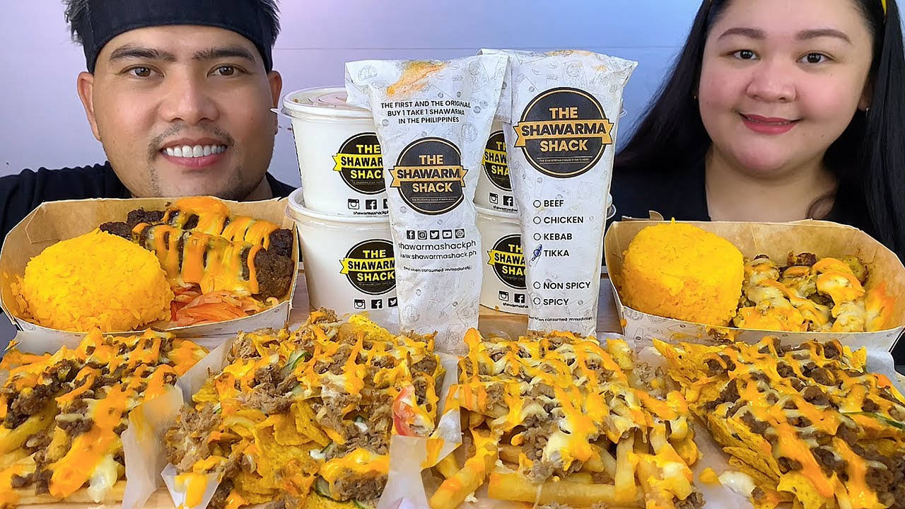 SHAWARMA SHACK MUKBANG 2023 | MERIENDA CRAVINGS SATISFIED | MUKBANG PHILIPPINES | FILIPINO MUKBANGER