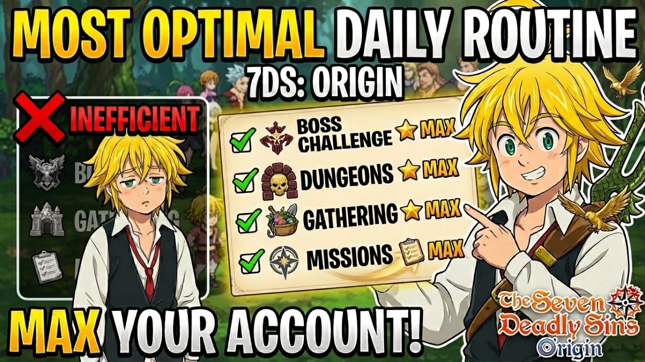 The MOST OPTIMAL Daily Routine  | 7DS: Origin