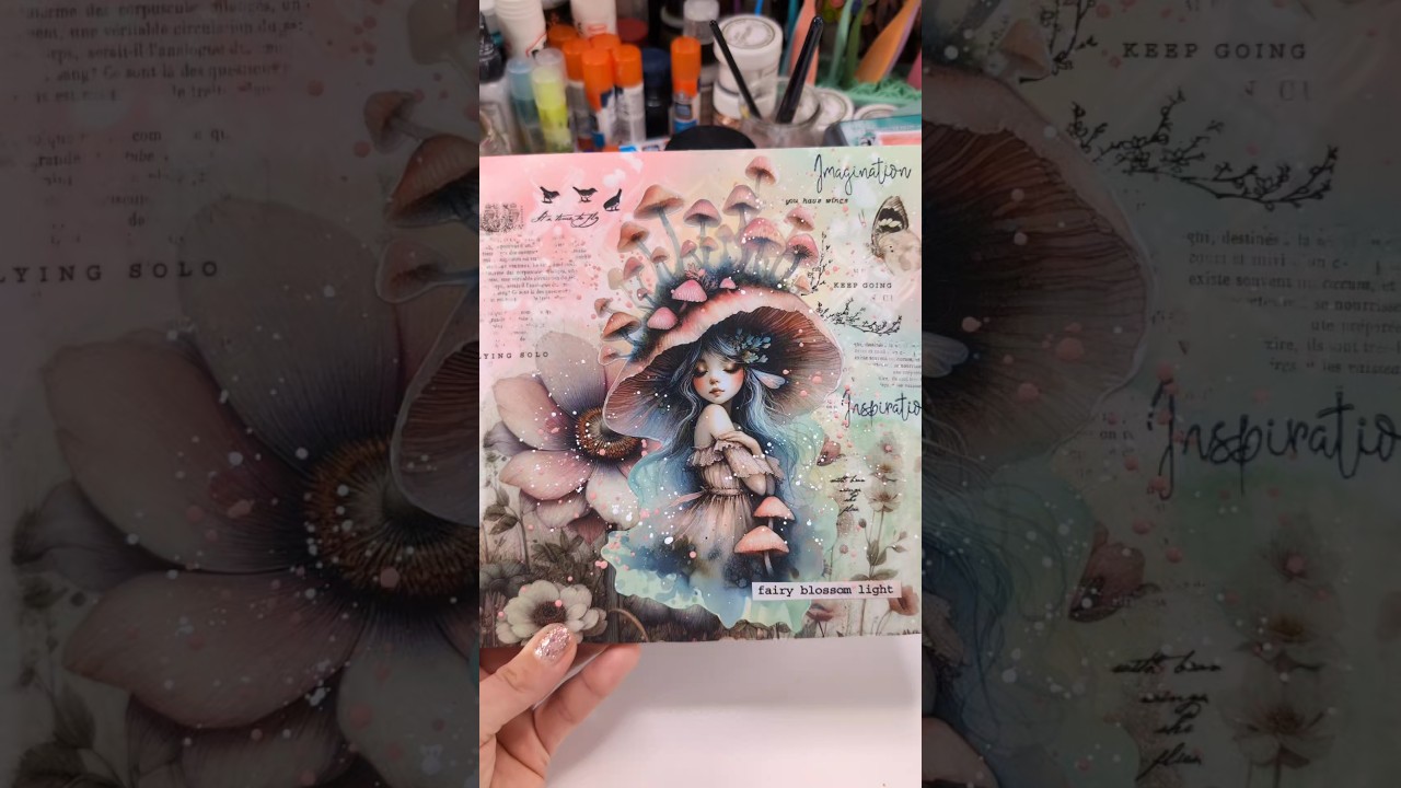 Magical Journal Page Tutorial 🩷 #maremismallart #maremicollagebooks #artjournaling #collage #art